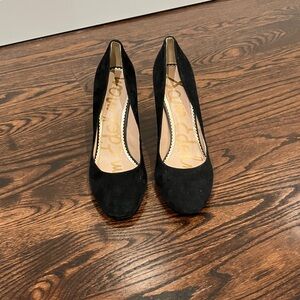 Sam Edelman Black Suede Heels